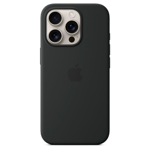 Чехол Apple для iPhone 16 Pro Silicone Case with MagSafe Black - фото 2