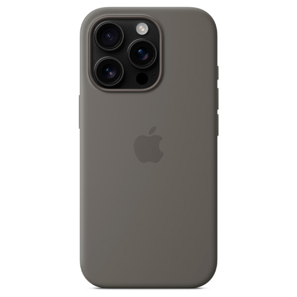 Тысқап Apple iPhone 16 Pro Silicone Case with MagSafe Stone Gray үшін