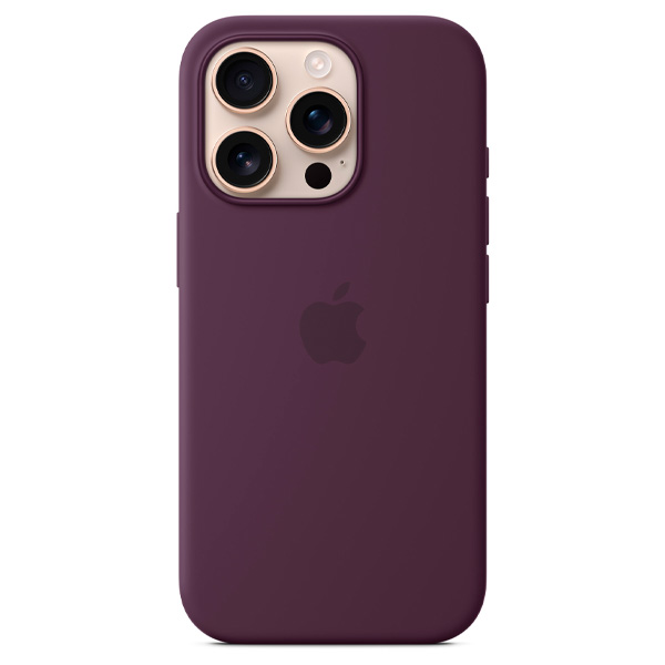 Тысқап Apple iPhone 16 Pro Silicone Case with MagSafe Plum үшін