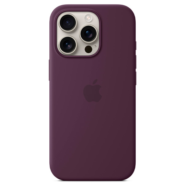 Тысқап Apple iPhone 16 Pro Silicone Case with MagSafe Plum үшін - фото 2