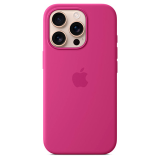 Тысқап Apple iPhone 16 Pro Silicone Case with MagSafe Fuchsia үшін