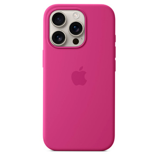 Тысқап Apple iPhone 16 Pro Silicone Case with MagSafe Fuchsia үшін - фото 2