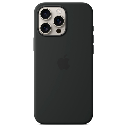 Чехол Apple для iPhone16 Pro Max Silicone Case with MagSafe - Black - фото 3