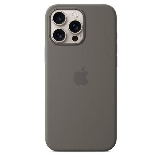 Чехол Apple для iPhone16 Pro Max Silicone Case with MagSafe - Stone Gray - фото 2