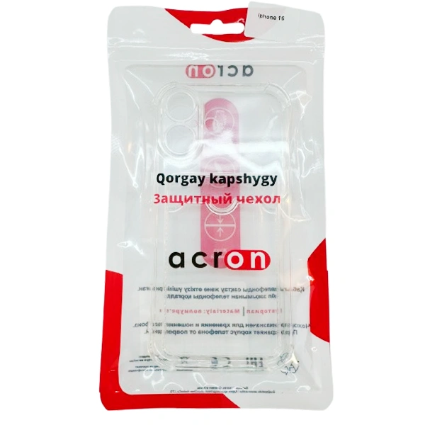 Тысқап Acron IPhone 16 Transparent