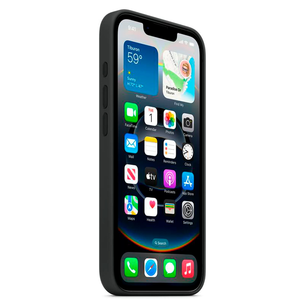 Чехол Apple для iPhone 16e Silicone Case Black (MD3N4ZM/A) - фото 3