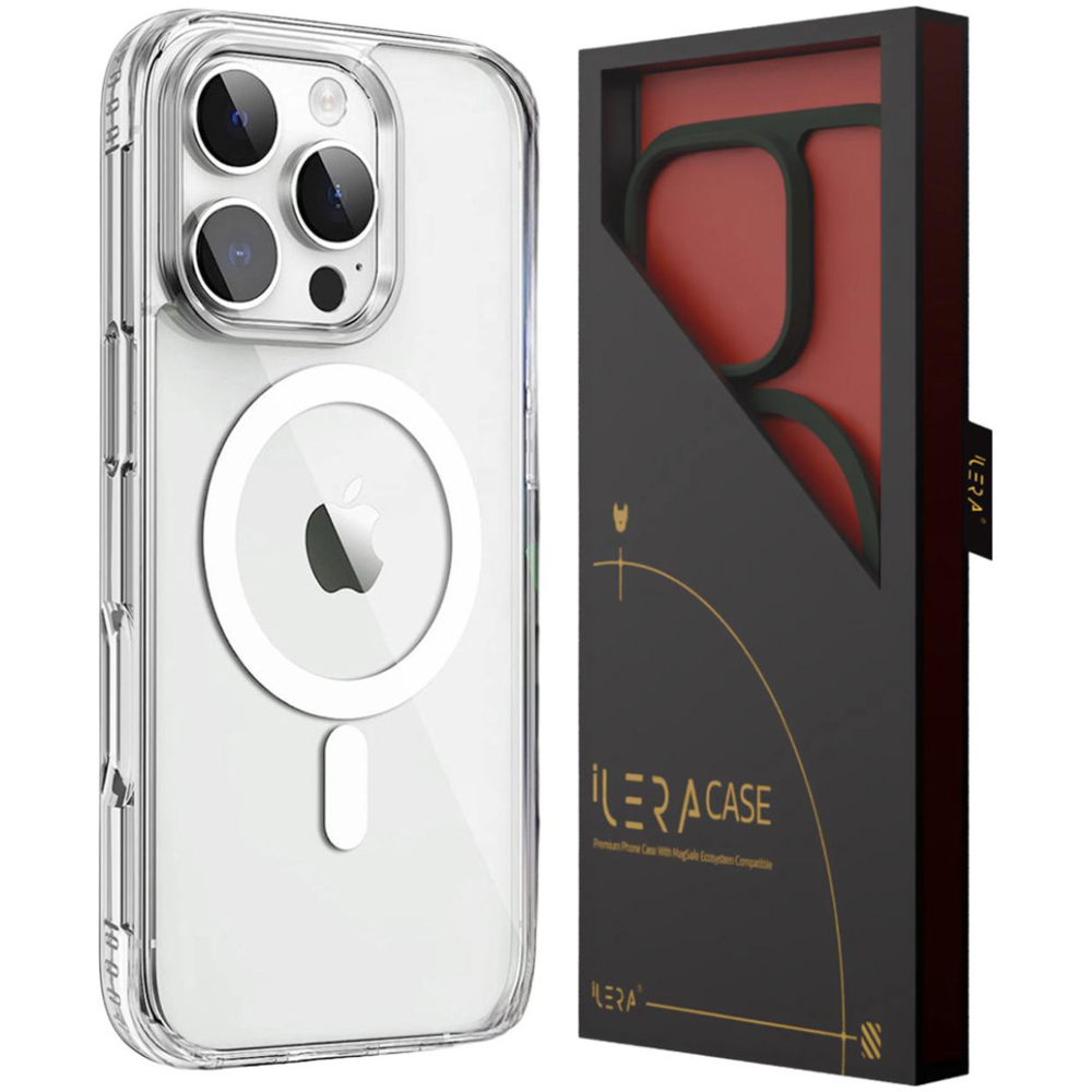Чехол для iPhone 16 Pro iLera ILGCLCA16PR Transparent - фото 2