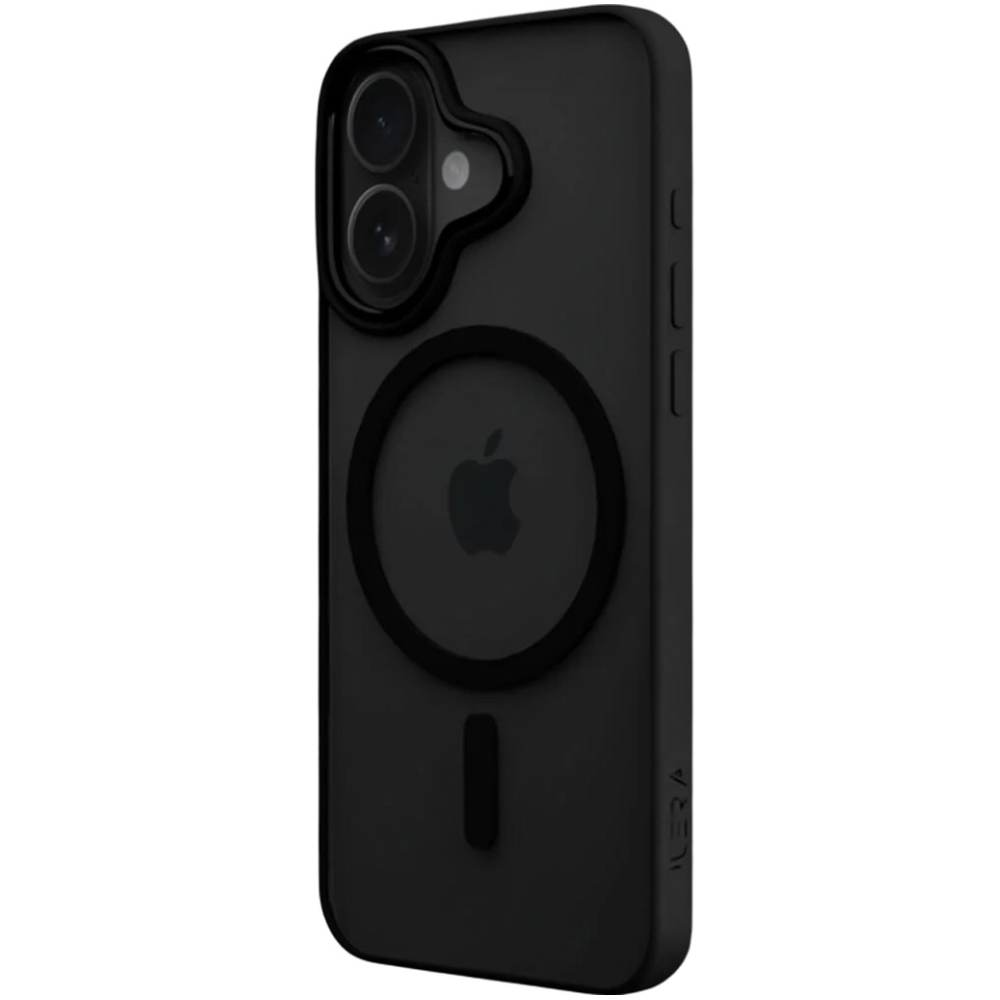 Чехол для iPhone 16 iLera ILGCACLCABK16 Black/Transparent