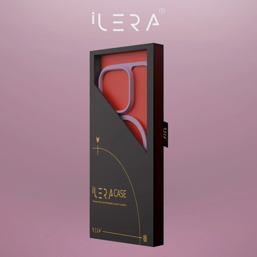 Чехол iLera для iPhone 16 Pink/Transparent (ILGCACLCAPI16) - фото 2