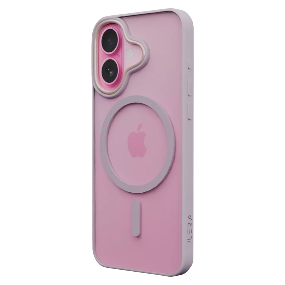 Чехол iLera для iPhone 16 Pink/Transparent (ILGCACLCAPI16)