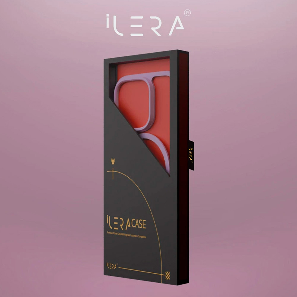 Чехол iLera для iPhone 16 Pro Pink/Transparent (ILGCACLCAPI16PR) - фото 5