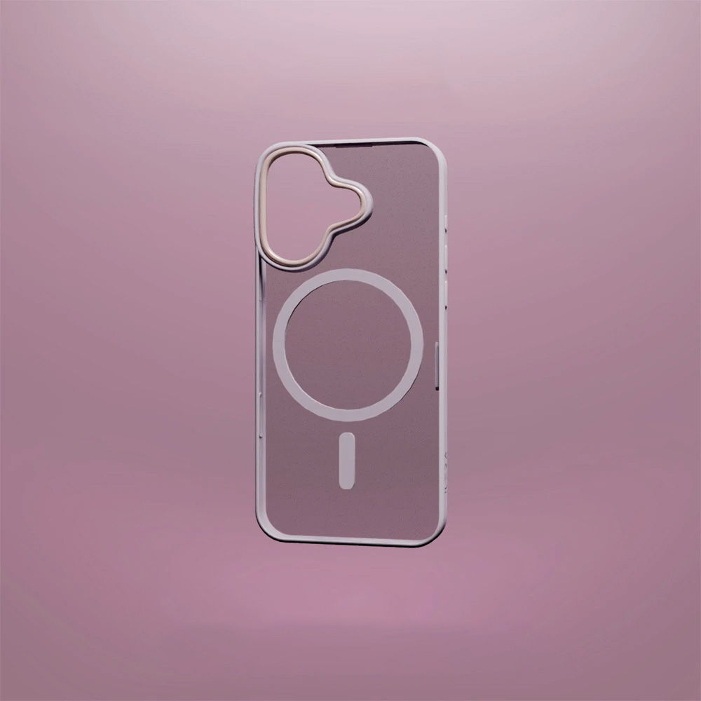 Чехол iLera для iPhone 16 Pro Max Pink/Transparent (ILGCACLCAPI16PRMX) - фото 3