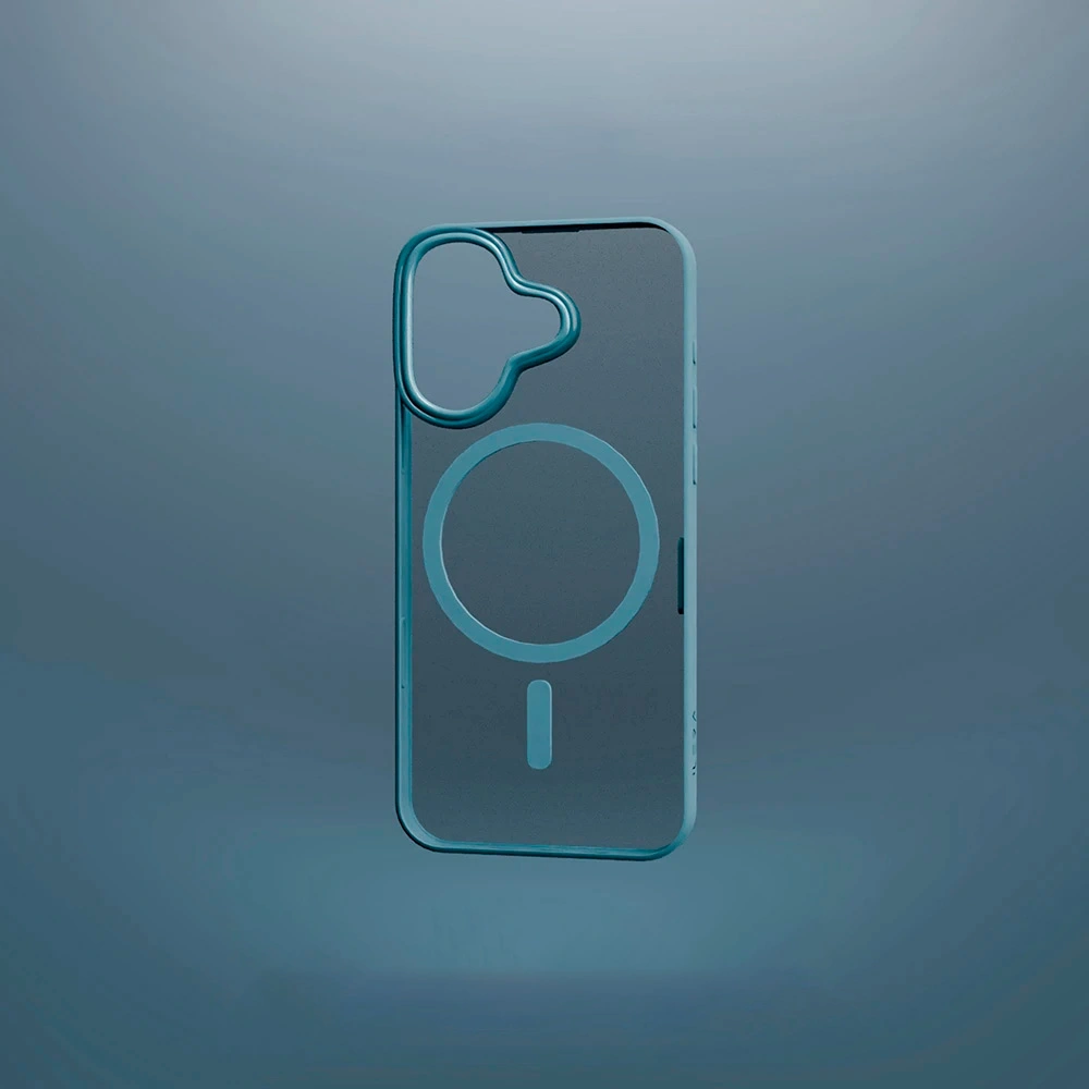 iLera қаптары iPhone 16 Blue/Transparent (ILGCACLCASB16) - фото 4