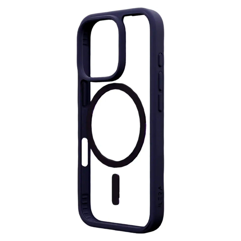 Чехол iLera для iPhone 16 Pro Max Transparent/Violet (ILGCACLCALI16PRMX)