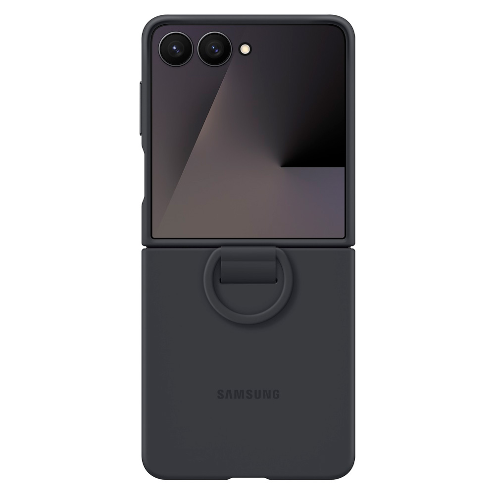 Чехол для смартфона Samsung Galaxy Flip7 Ring Case (Silicone) (EF-PF766TBEGRU) - фото 4