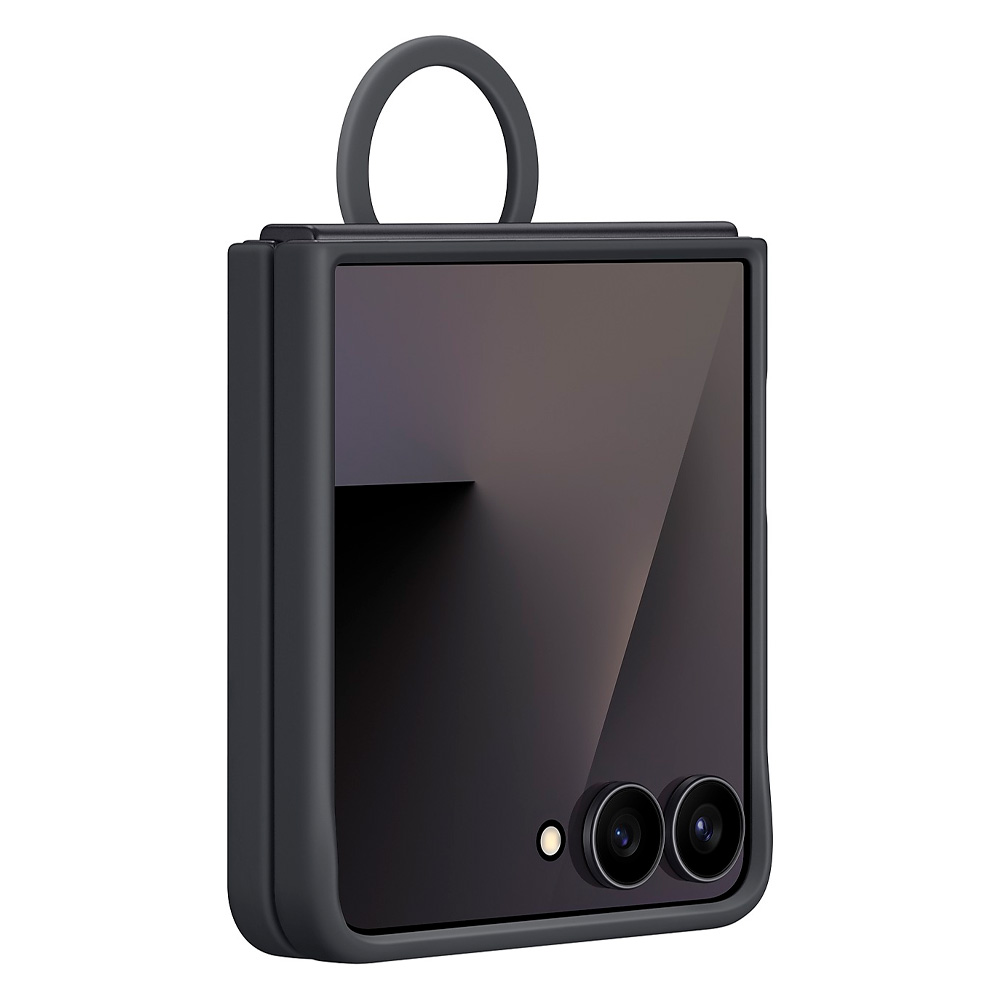 Чехол для смартфона Samsung Galaxy Flip7 Ring Case (Silicone) (EF-PF766TBEGRU) - фото 2