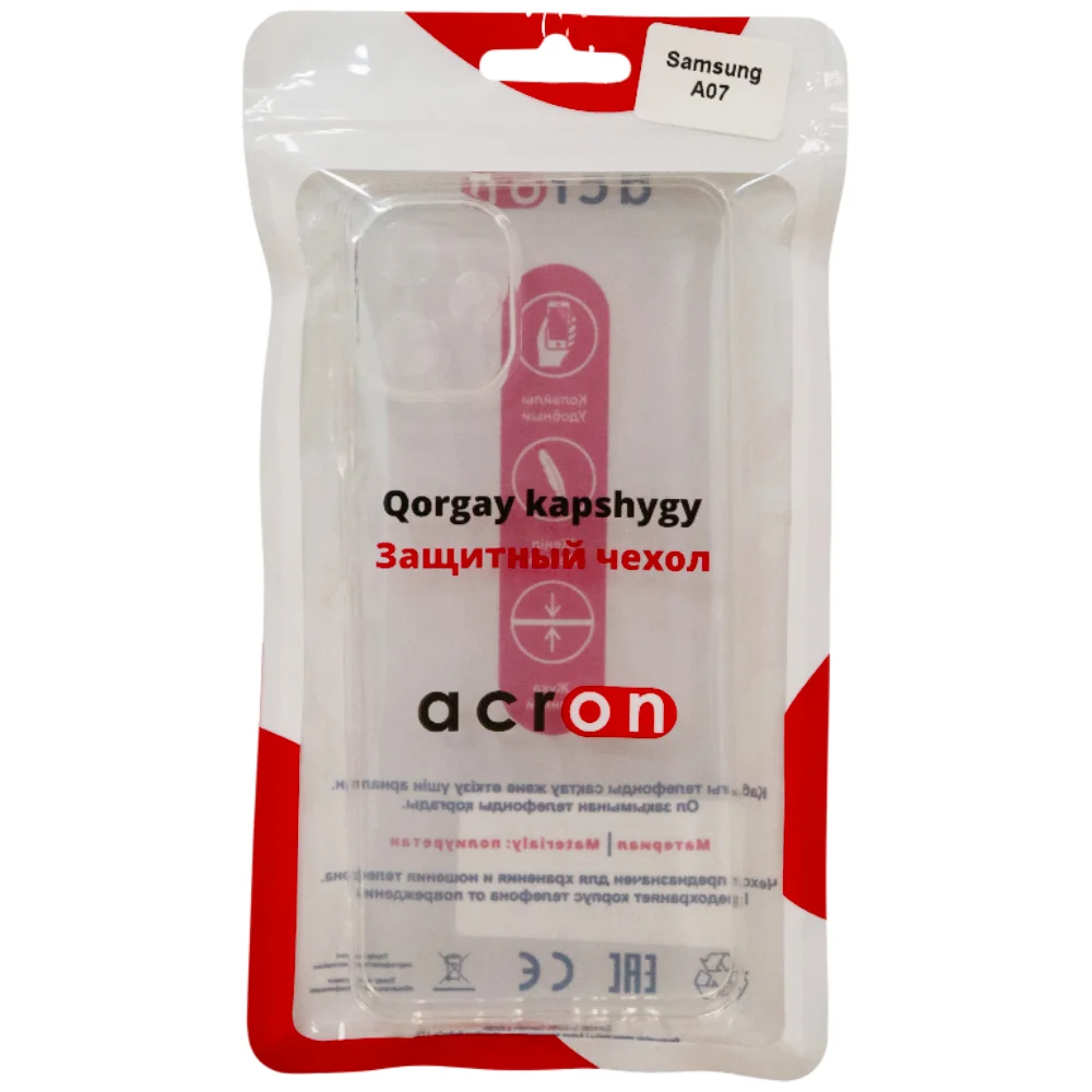Acron тысқабы Samsung Galaxy A07 Transparent үшін