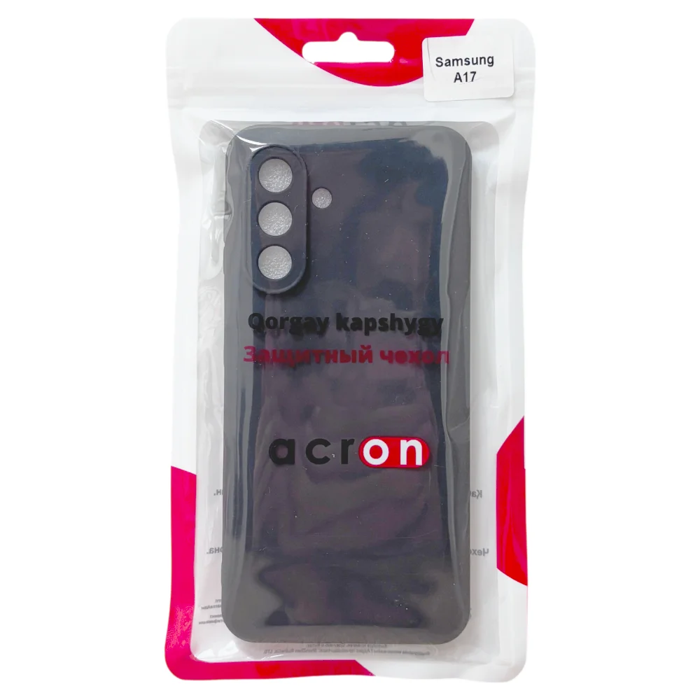 Чёрный силиконовый чехол Acron для Samsung Galaxy A17