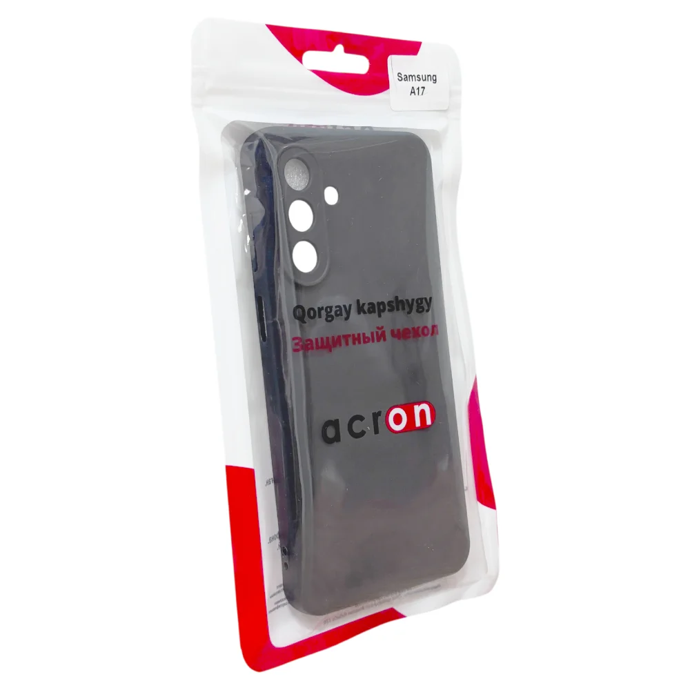 Чёрный силиконовый чехол Acron для Samsung Galaxy A17 - фото 2
