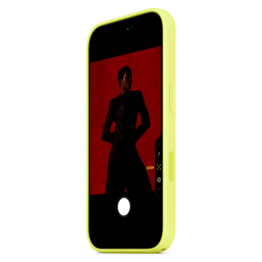 Чехол Apple  для iPhone 17 Pro Silicone Case with MagSafe Neon Yellow (MGFF4ZM/A) - фото 4