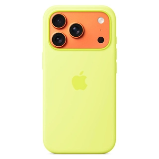 Apple тысқабы iPhone 17 Pro Silicone Case with MagSafe Neon Yellow (MGFF4ZM/A) үшін - фото 2