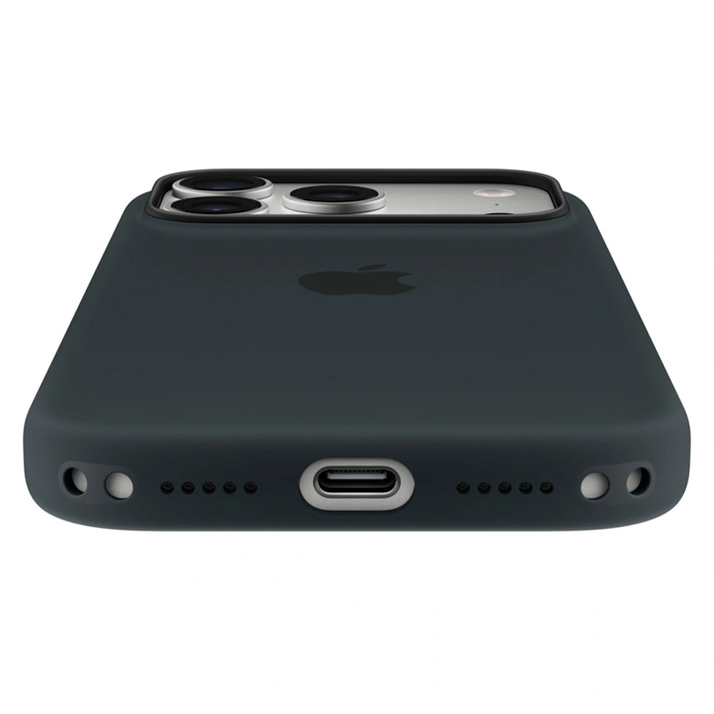Apple тысқабы iPhone 17 Pro Silicone Case with MagSafe Black (MGFK4ZM/A) үшін - фото 5