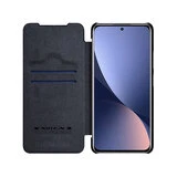 Чехол для телефона NILLKIN для Xiaomi 12/12X QLC-01 Qin Leather Case Чёрный  - фото 3