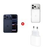 Комплект Apple для iPhone 17 Pro Max Clear Case with MagSafe MGFW4ZM/A + Apple iPhone 17 Pro Max 12/256GB Deep Blue + Apple 20W USB-C (MD3J4ZM/A) 