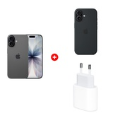 Комплект Apple для iPhone 17 Silicone Case with MagSafe - Black MGF14ZM/A + Apple iPhone 17 8/256GB Black + Apple 20W USB-C (MD3J4ZM/A) 