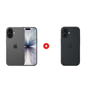 Комплект Apple для iPhone 17 Silicone Case with MagSafe - Black MGF14ZM/A + Apple iPhone 17 8/256GB Black 