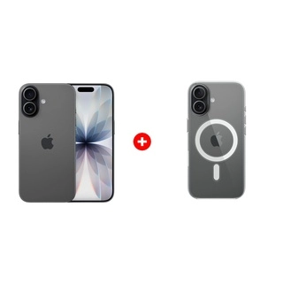Комплект Apple для iPhone 17 Clear Case with MagSafe MGF24ZM/A + Apple iPhone 17 8/256GB Black 