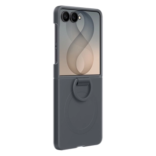 Силиконовый чехол с кольцом и магнитным креплением Samsung Z Flip 8 EF-EF776CBEGRU - фото 5