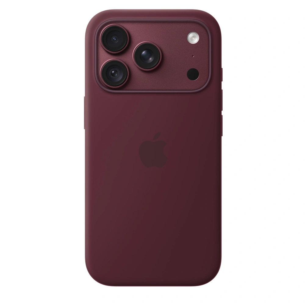 Apple қаптары iPhone 18Pro Silicone Case with MagSafe - Burgundy