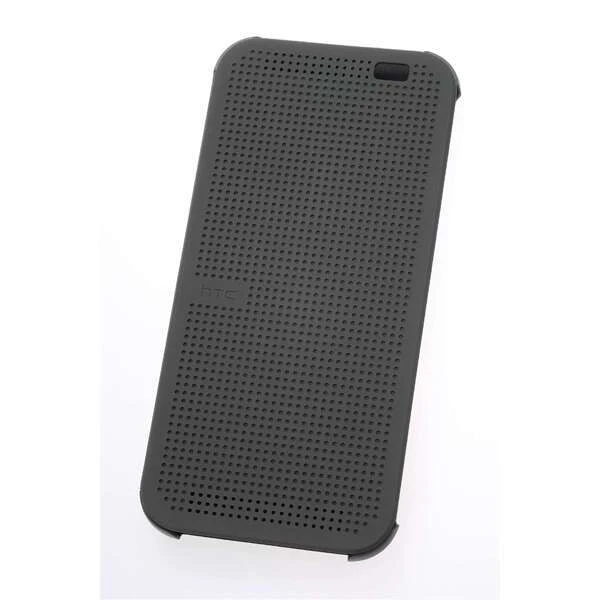 Чехол HTC Dot Flip case для HTC One M8 (grey) (purple) - фото 2