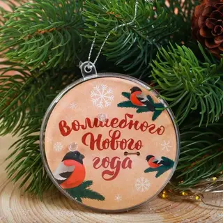 Набор украшений в шаре Сима-ленд Снегирь (3471198)