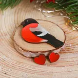 Набор украшений в шаре Сима-ленд Снегирь (3471198) - фото 3