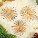 Эко-декор "Воздушные снежинки", серебро, 3 шт. в наборе 