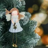 Мягкая подвеска "Ангел - девочка с ёлочкой" 13 см 