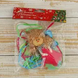 Мягкая подвеска "Ангелочек - шлейф с сердечками" 10*7 см разноцветный  - фото 2