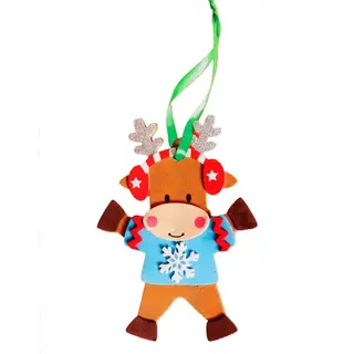 Набор для творчества - создай ёлочное украшение "Оленёнок в наушниках"