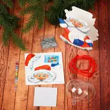 Новогодний шар-3D аппликация "Дед Мороз"  - фото 4