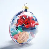 Новогодний ёлочный шар "С Новым годом" Человек-паук с 3D аппликацией  - фото 6