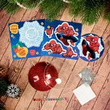 Новогодний ёлочный шар "С Новым годом" Человек-паук с 3D аппликацией  - фото 3
