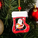 Подвеска новогодняя "Валенок с сюрпризом", МИКС 