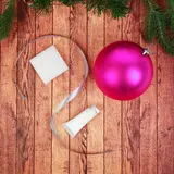 Набор для творчества: новогодний шар с отпечатком ручки №1  - фото 3