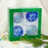 Набор новогодних шаров "Диадема" (набор 4 шт)  - фото 2