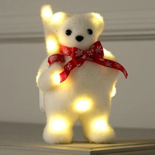 Фигура световая Luazon Lighting Медведь с посохом в шарфе