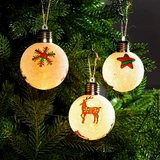 Световые елочные шары Luazon Lighting Клетчатые узоры (5864394)