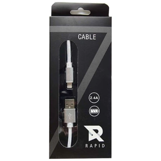 Кабель Rapid Cloth-L USB - Lightning (SR01) 1м Silver