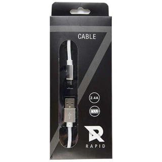 Rapid кабелі Cloth-micro USB - Micro USB (SR01) 1м Silver